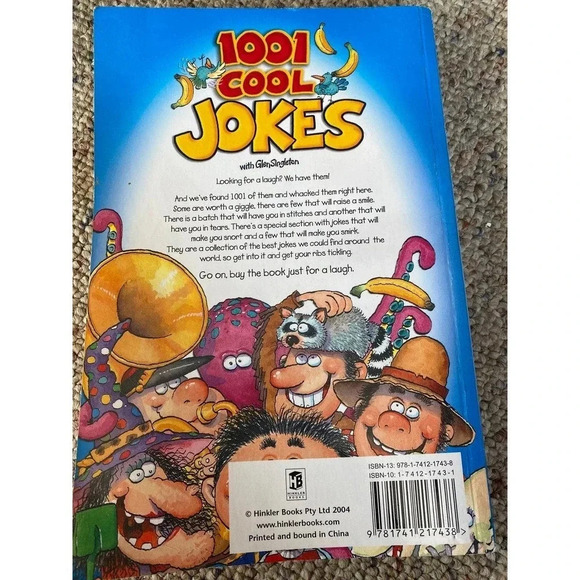 1001 Cool Jokes Book with Glen Singleton - Picture 2 of 2